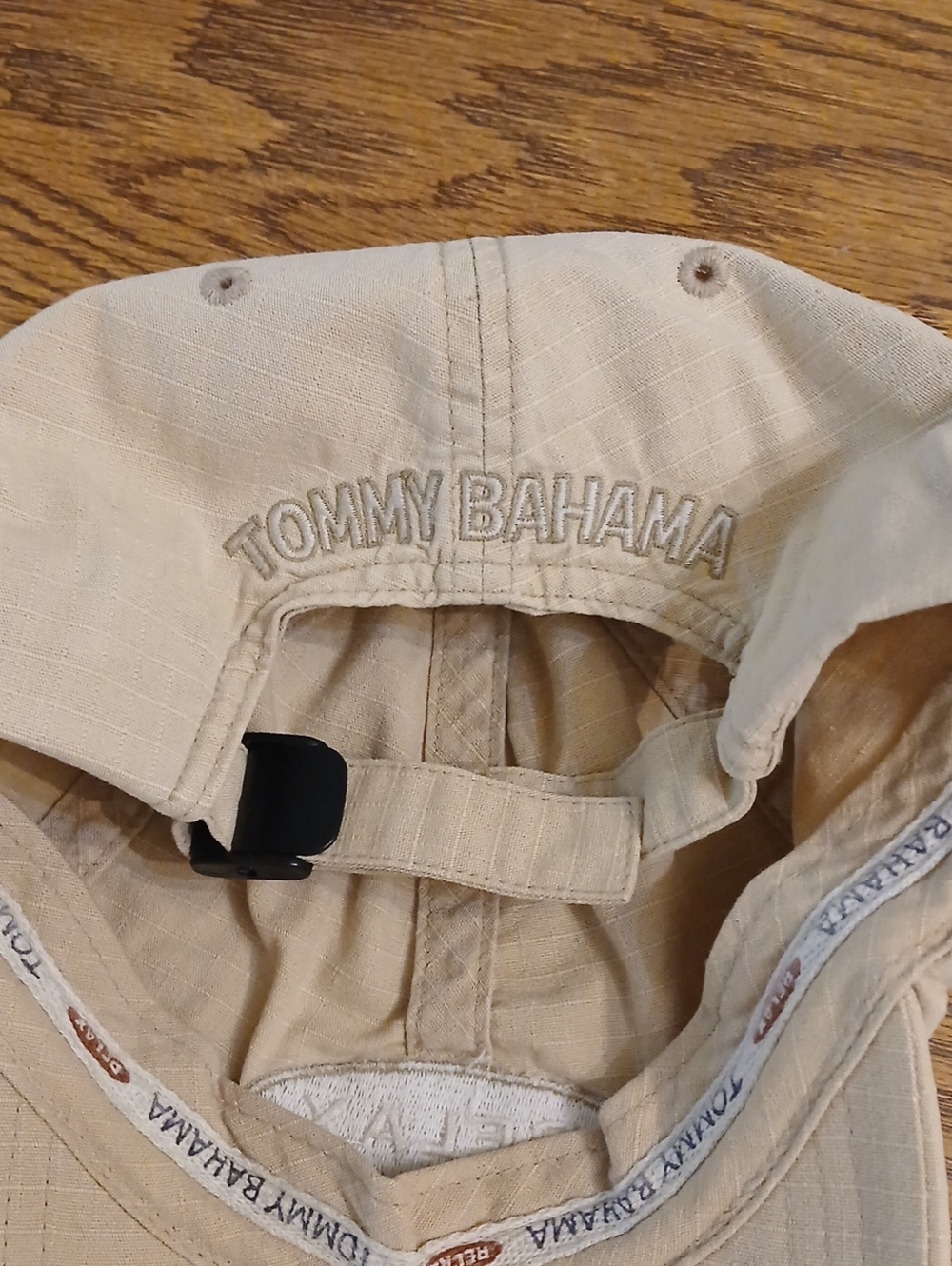 Tommy Bahama Tan Ripstop Baseball Cap - Picture 4 of 5
